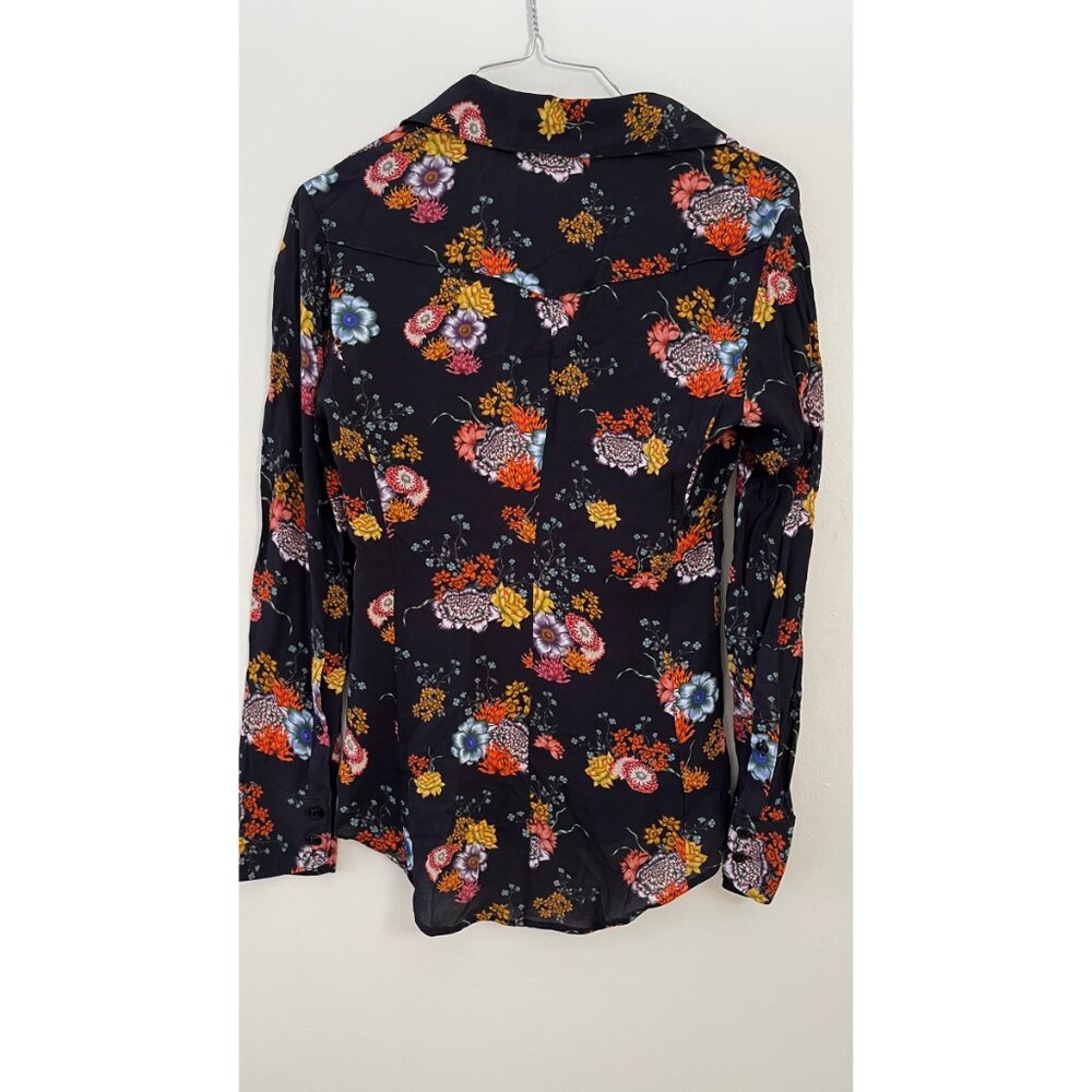 RAG & BONE FLORAL BLOUSE XS - Picture 5 of 7